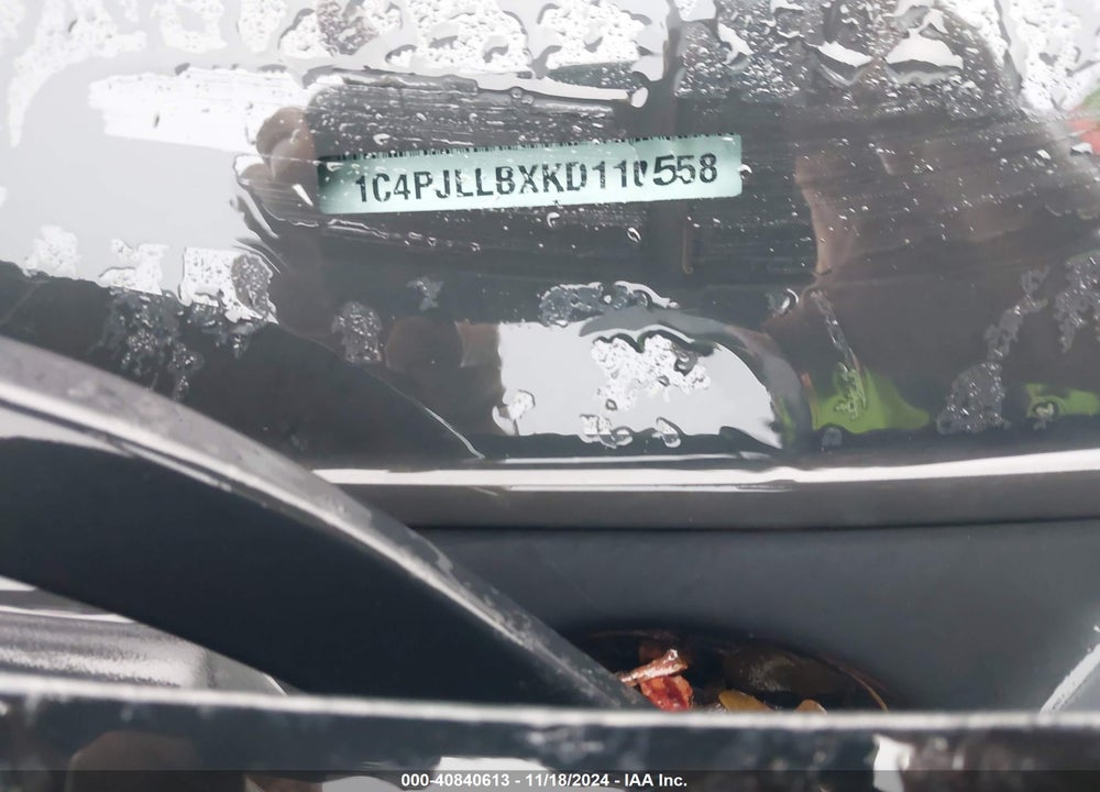 2019 JEEP CHEROKEE VIN: 1C4PJLLBXKD110558