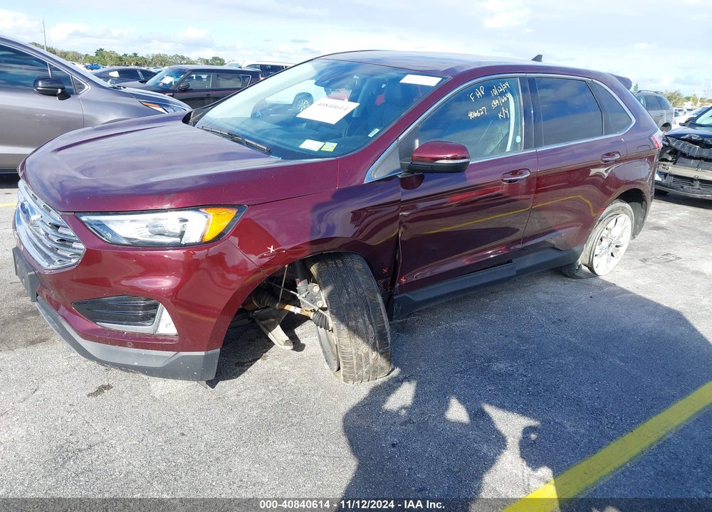 2022 FORD EDGE TITANIUM VIN: 2FMPK4K92NBA39086