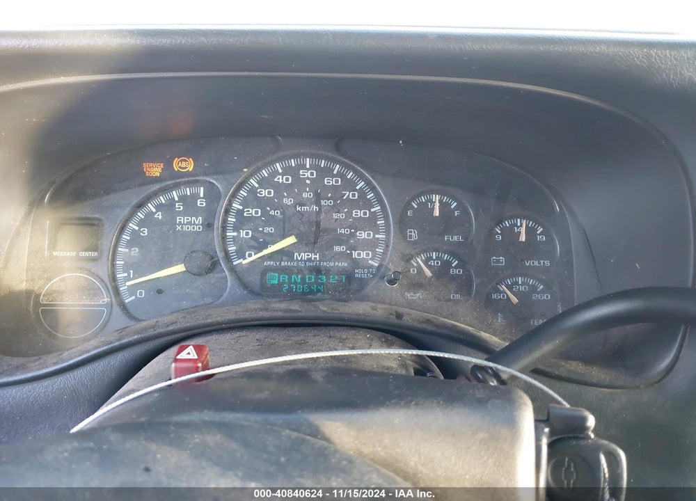 2001 CHEVROLET SILVERADO 1500 LS VIN: 2GCEK19T611251601