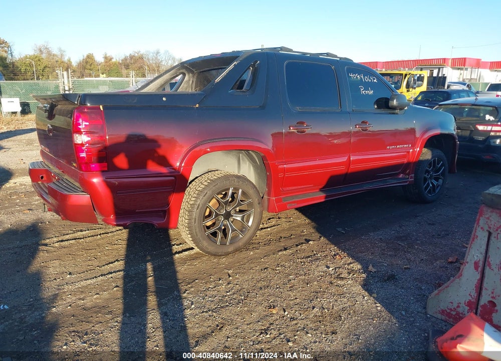 2007 CHEVROLET AVALANCHE 1500 LT VIN: 3GNFK12387G303221