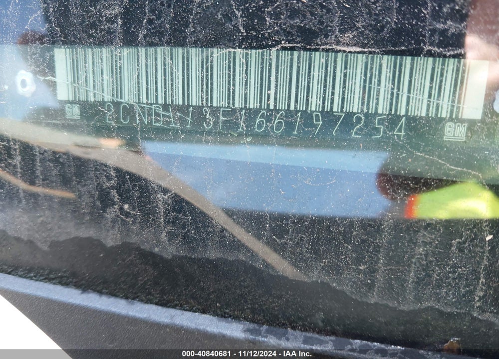 2006 CHEVROLET EQUINOX LS VIN: 2CNDL13F166197254
