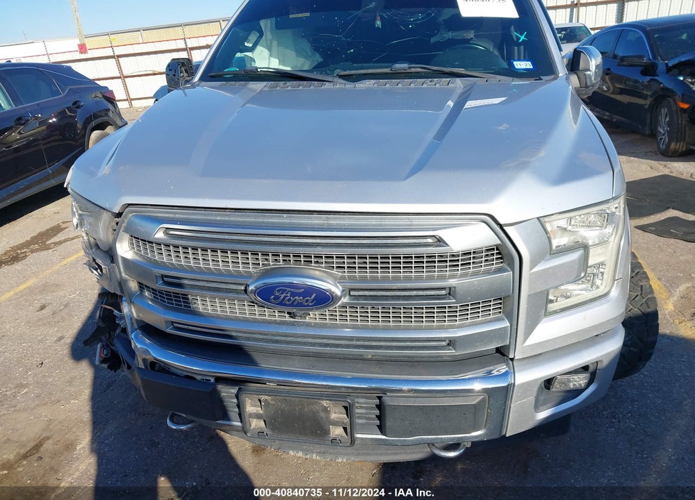 2017 FORD F-150 PLATINUM VIN: 1FTEW1EF2HFA33498