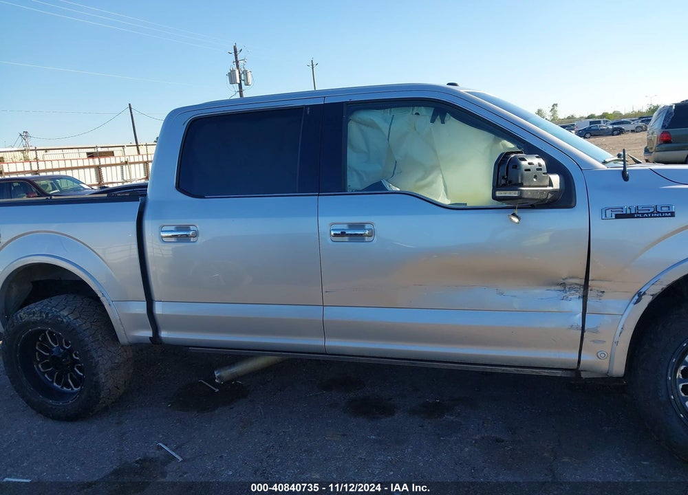 2017 FORD F-150 PLATINUM VIN: 1FTEW1EF2HFA33498
