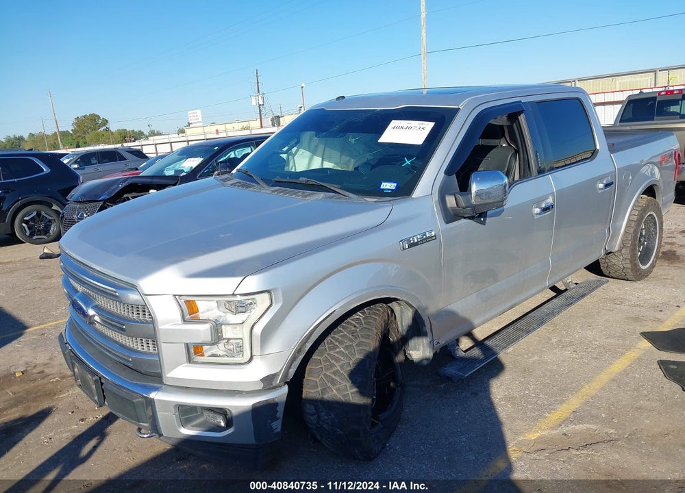 2017 FORD F-150 PLATINUM VIN: 1FTEW1EF2HFA33498