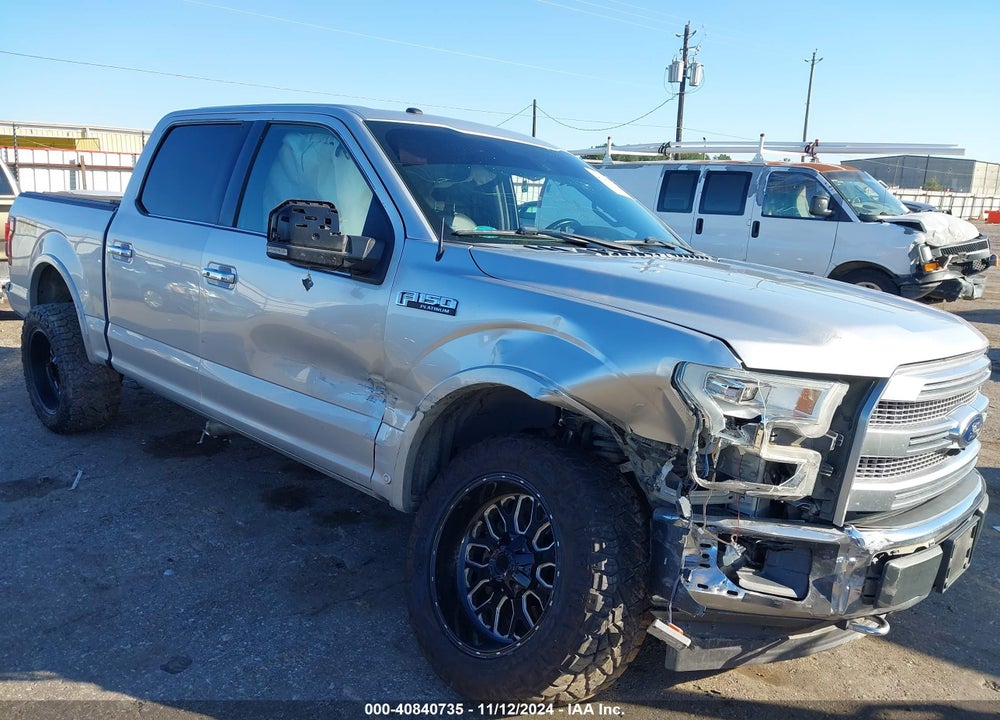 2017 FORD F-150 PLATINUM VIN: 1FTEW1EF2HFA33498