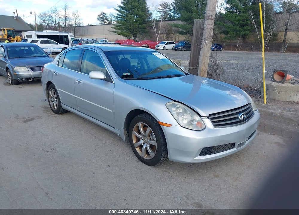 2006 INFINITI G35X VIN: JNKCV51F56M615156
