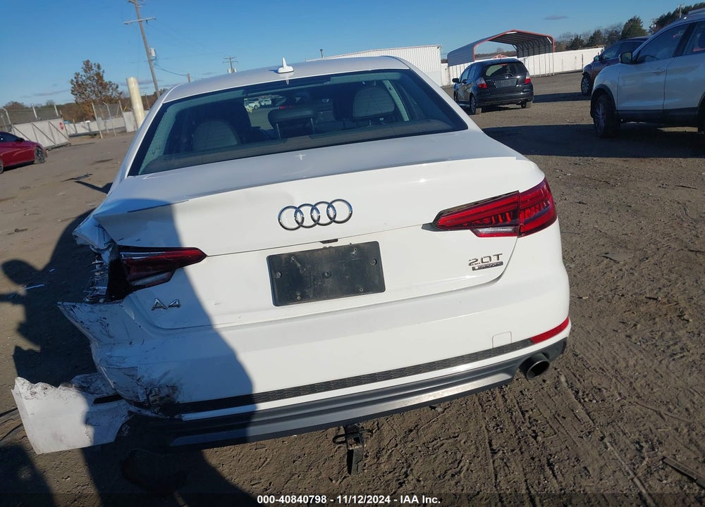 2017 AUDI A4 2.0T SEASON OF  PREMIUM VIN: WAUDNAF43HN045531