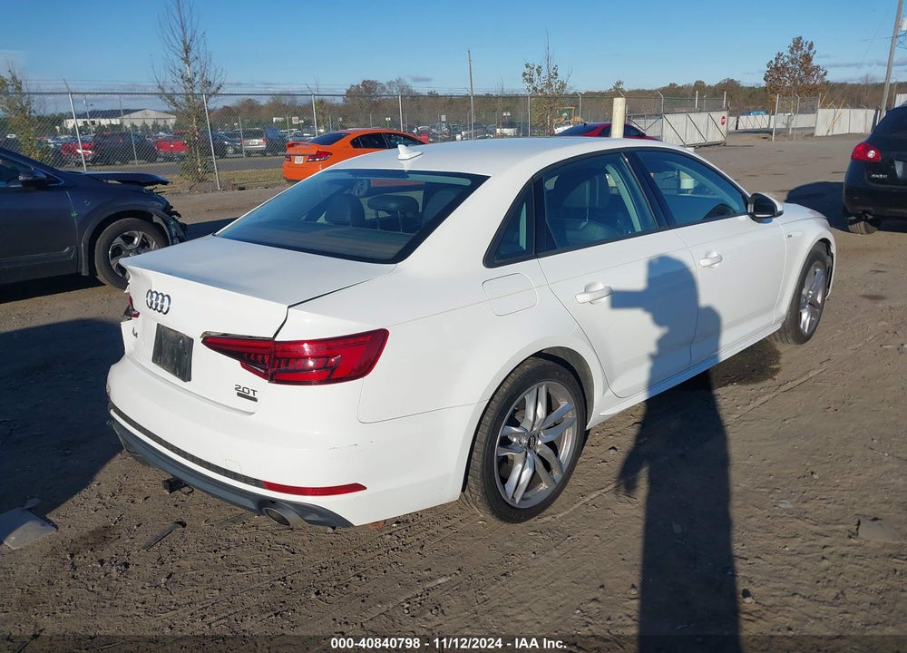 2017 AUDI A4 2.0T SEASON OF  PREMIUM VIN: WAUDNAF43HN045531