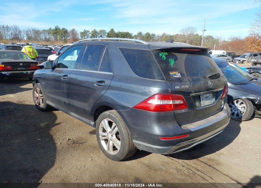 2012 MERCEDES-BENZ ML 350 4MATIC VIN: 4JGDA5HB0CA033933