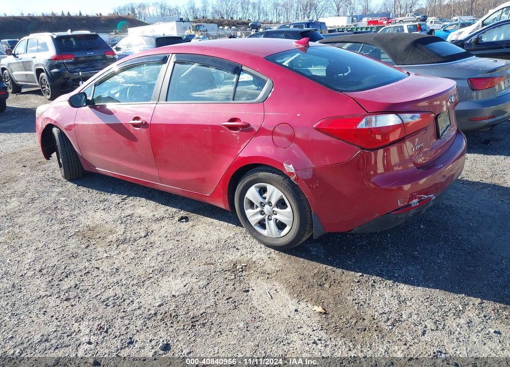 2016 KIA FORTE LX VIN: KNAFK4A62G5600947