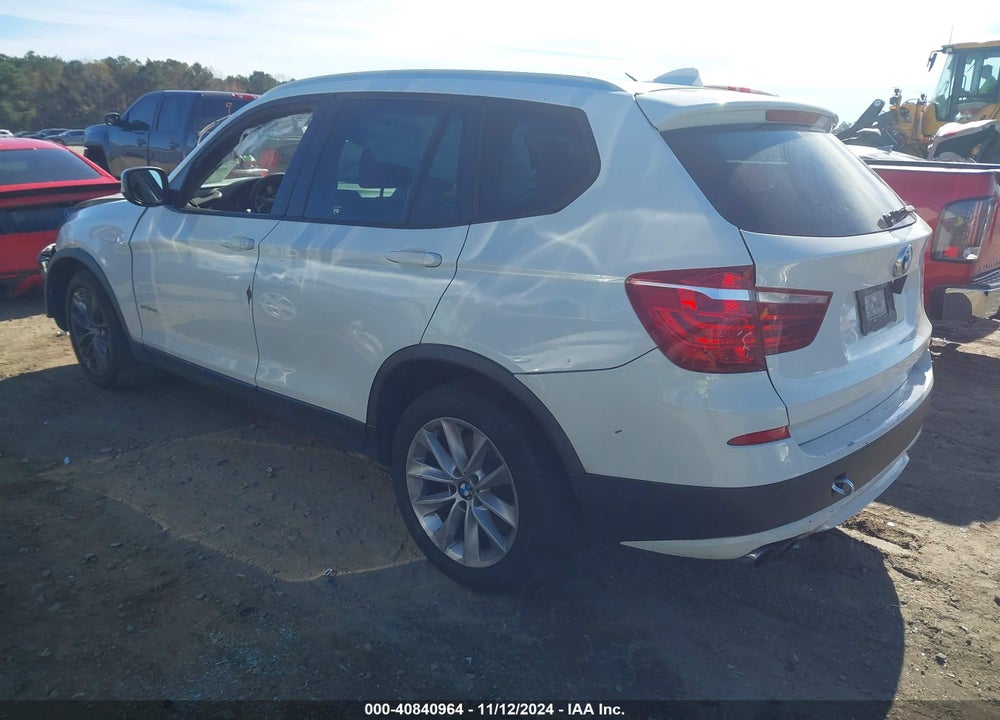 2013 BMW X3 XDRIVE28I VIN: 5UXWX9C58D0A23955