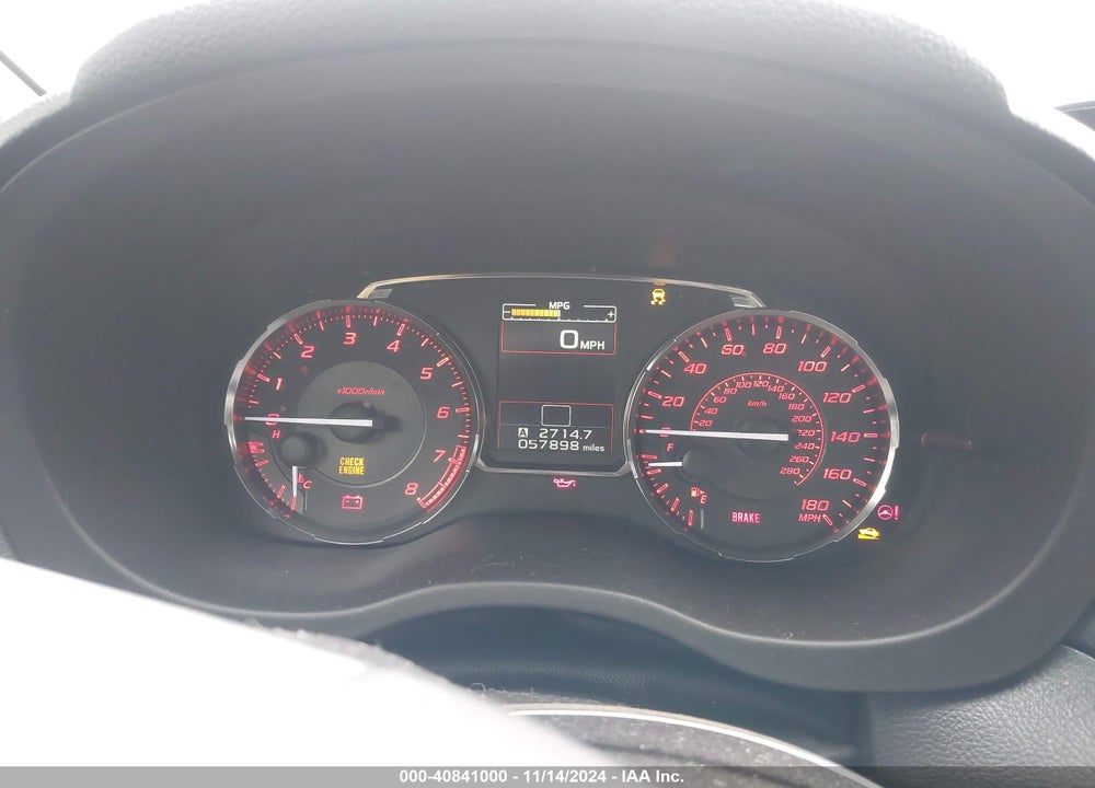 2015 SUBARU WRX LIMITED VIN: JF1VA1G68F9828567