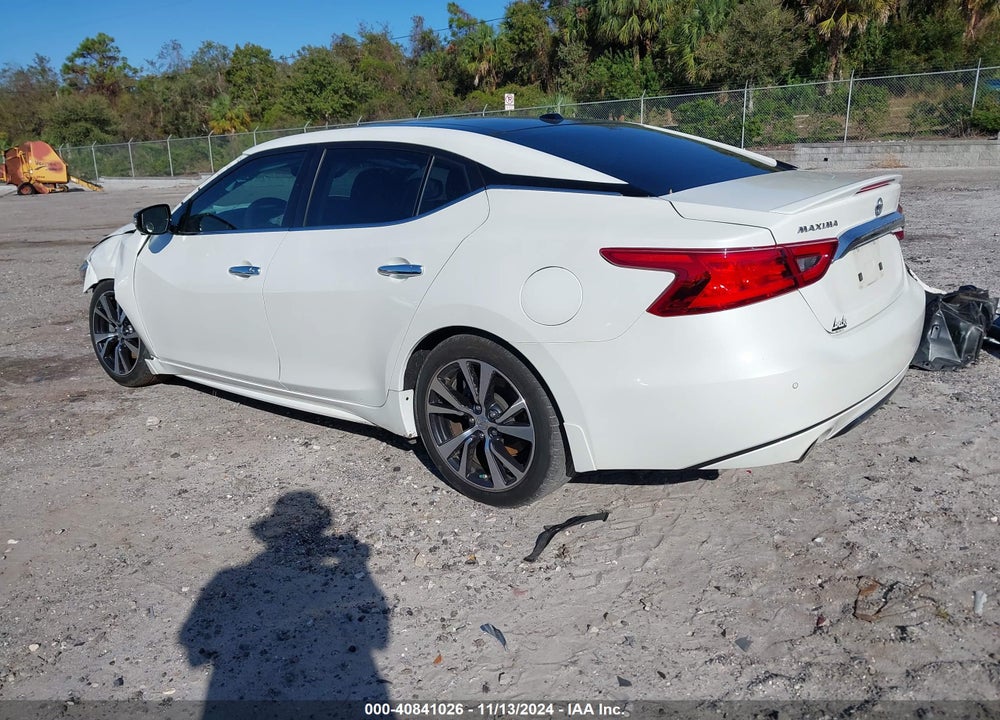 2016 NISSAN MAXIMA 3.5 PLATINUM VIN: 1N4AA6AP3GC417529