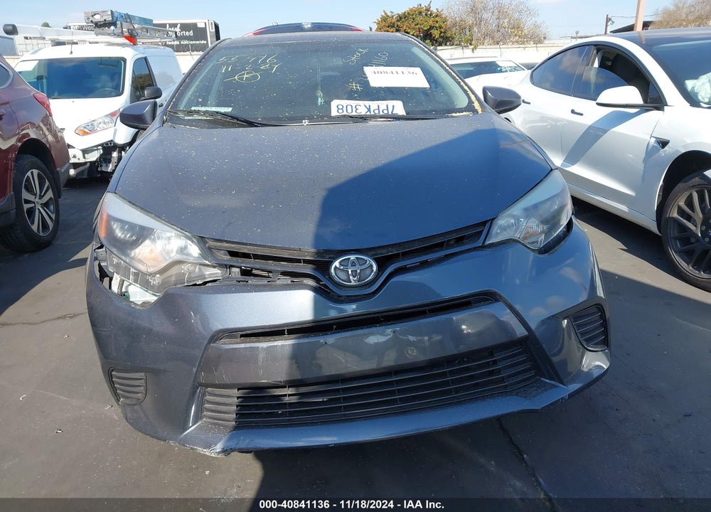 2016 TOYOTA COROLLA VIN: 5YFBURHE9GP433589