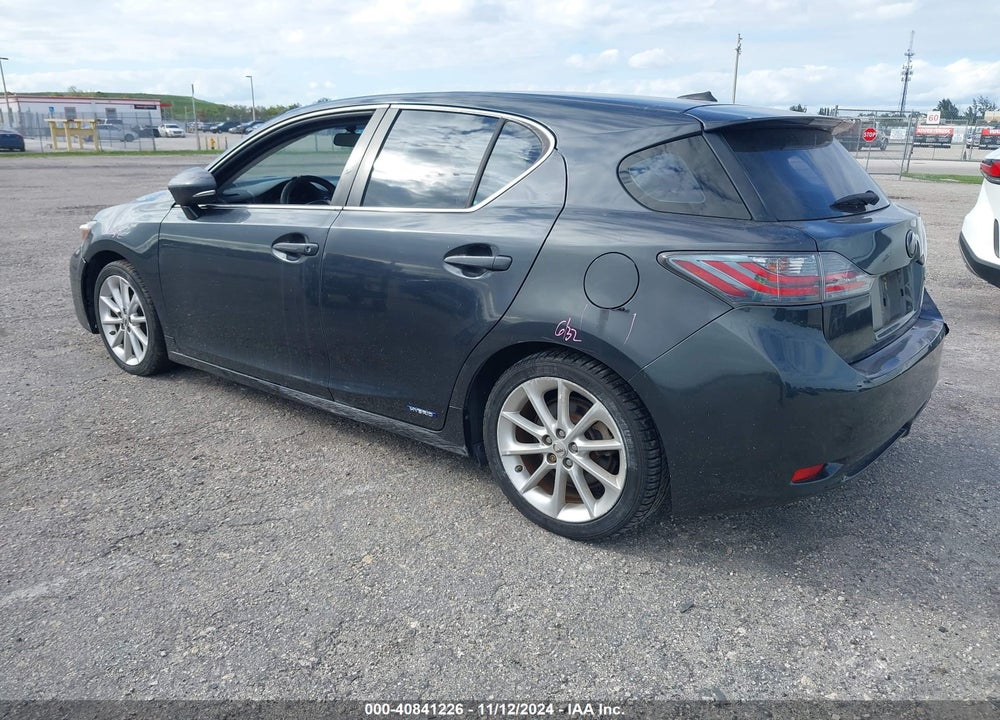 2011 LEXUS CT 200H PREMIUM VIN: JTHKD5BH3B2004367