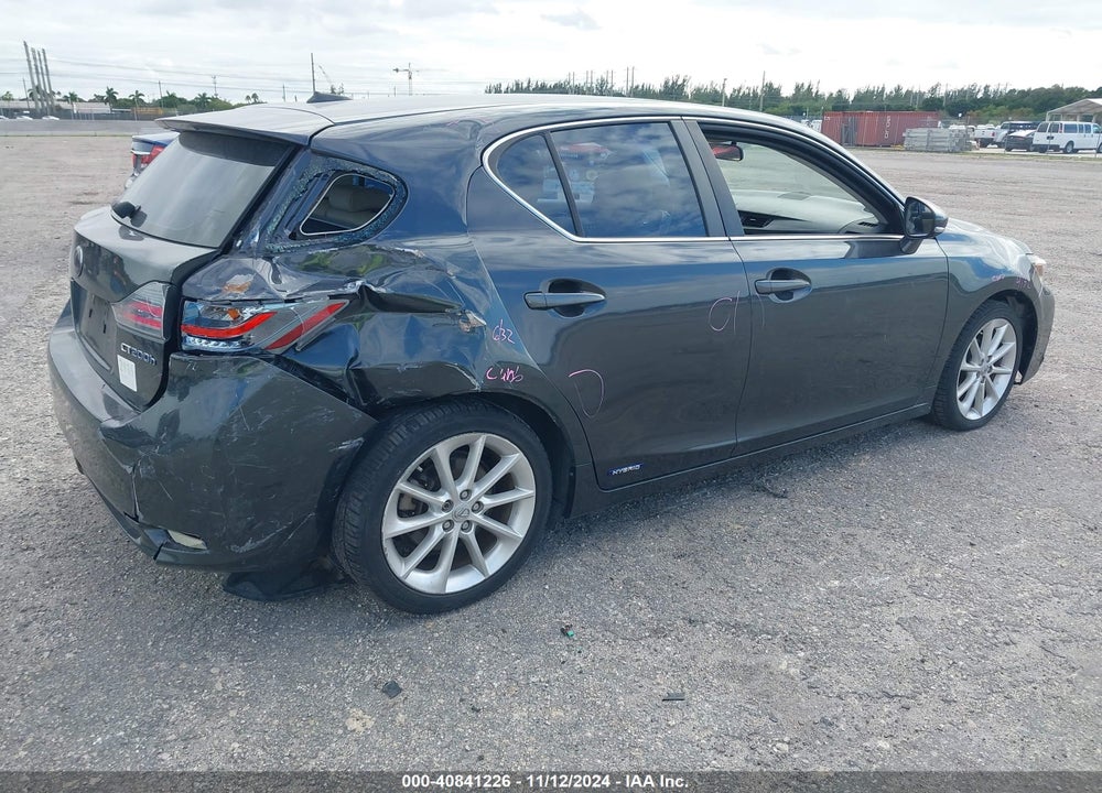 2011 LEXUS CT 200H PREMIUM VIN: JTHKD5BH3B2004367