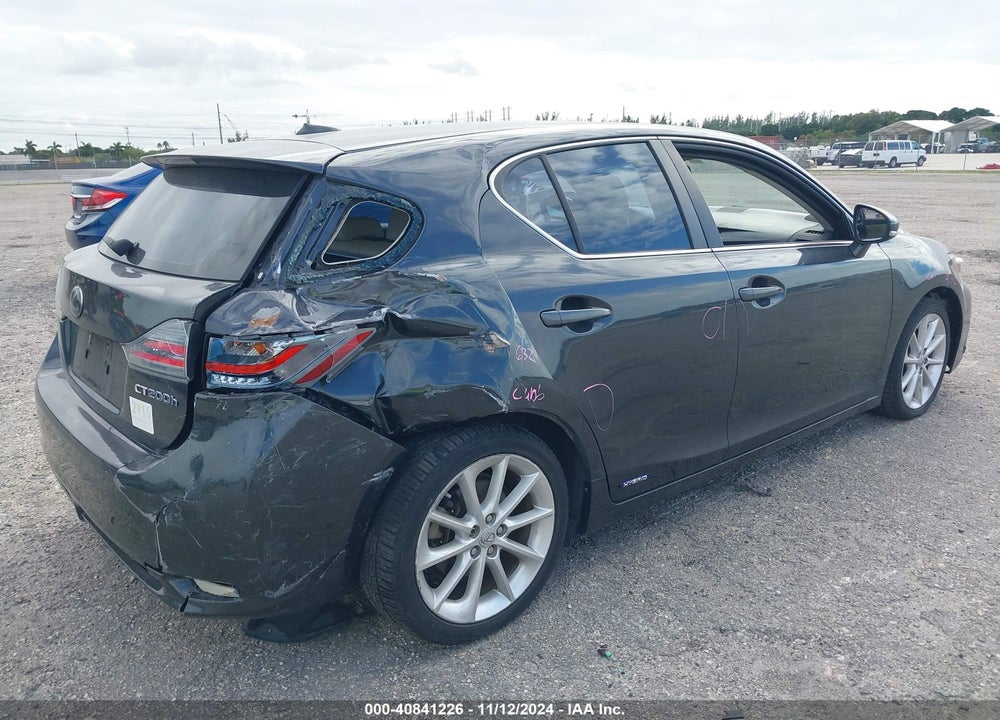 2011 LEXUS CT 200H PREMIUM VIN: JTHKD5BH3B2004367