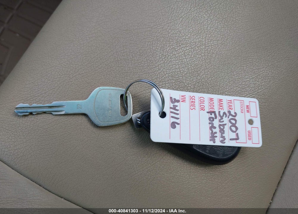2007 SUBARU FORESTER 2.5X L.L. BEAN EDITION VIN: JF1SG67637H738944