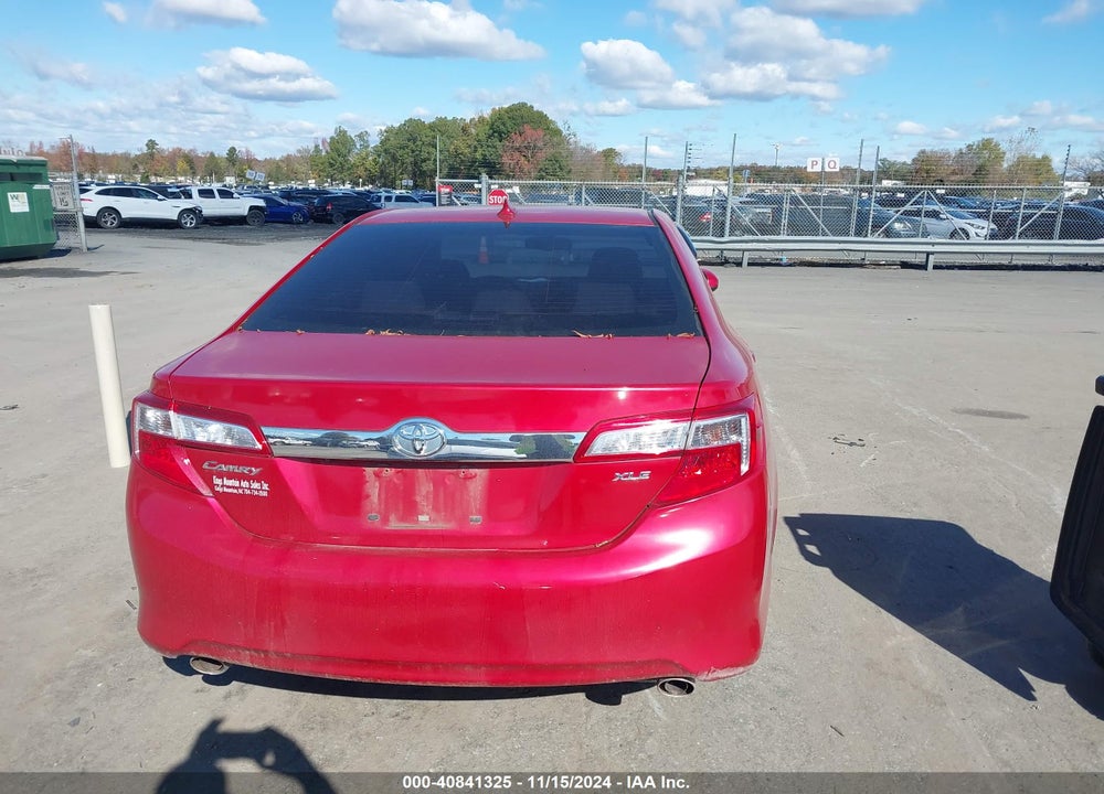 2012 TOYOTA CAMRY XLE V6 VIN: 4T1BK1FK0CU515350