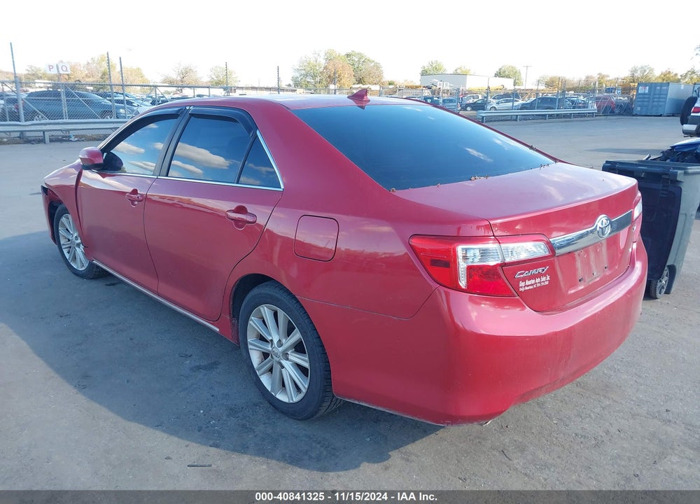 2012 TOYOTA CAMRY XLE V6 VIN: 4T1BK1FK0CU515350