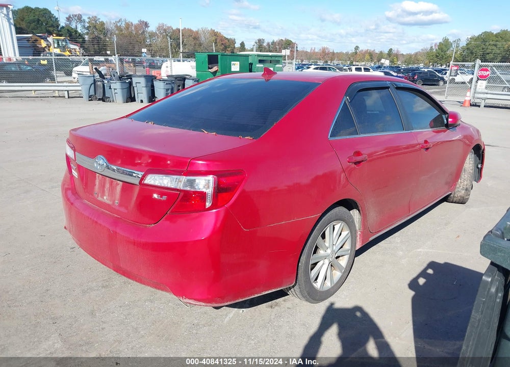 2012 TOYOTA CAMRY XLE V6 VIN: 4T1BK1FK0CU515350