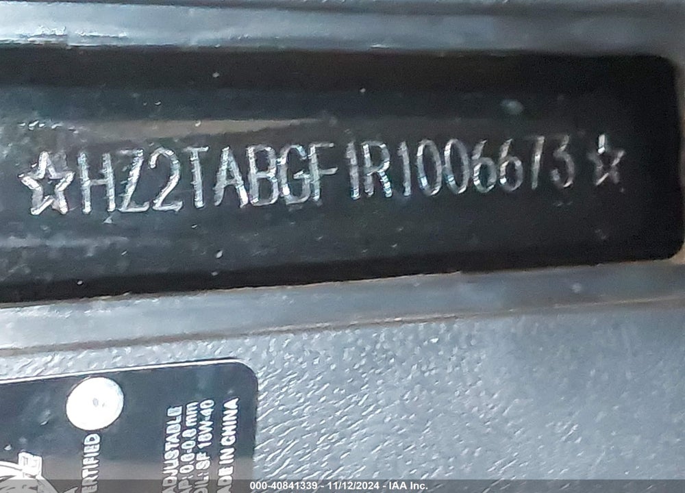 2024 TAIZHOU MC VIN: HZ2TABGF1R1006673