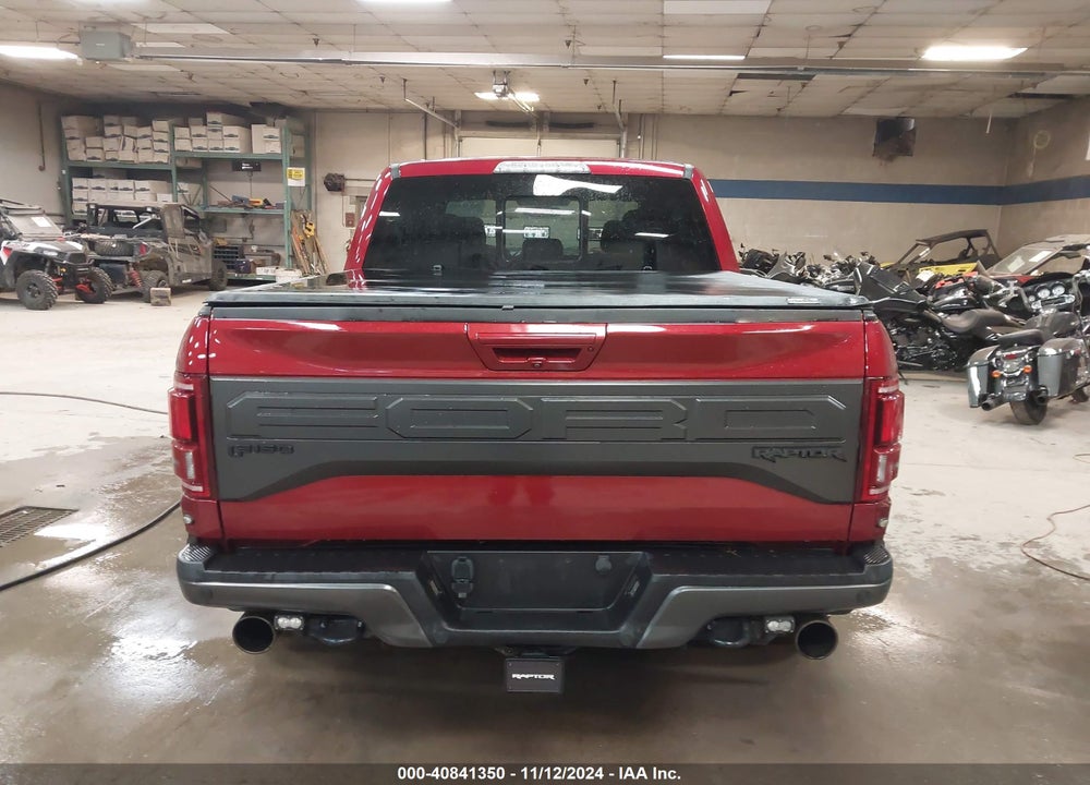 2017 FORD F-150 RAPTOR VIN: 1FTFW1RG0HFC92515