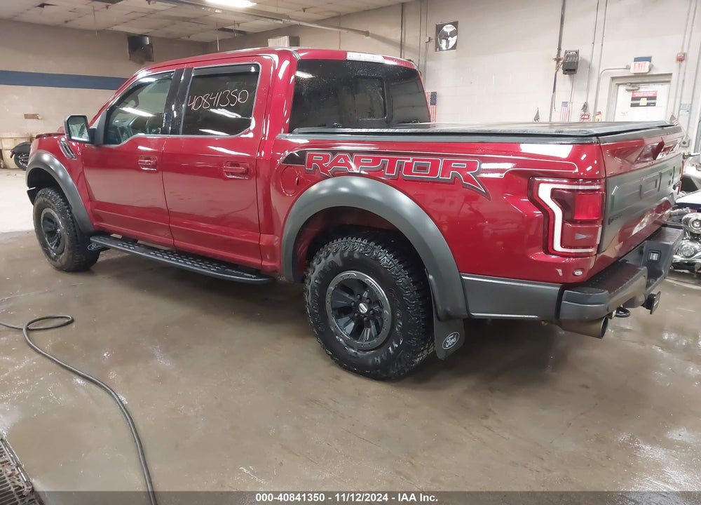 2017 FORD F-150 RAPTOR VIN: 1FTFW1RG0HFC92515