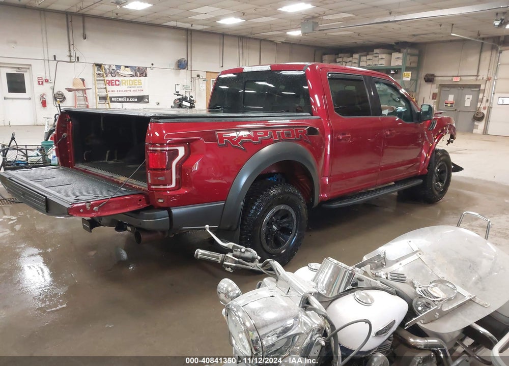 2017 FORD F-150 RAPTOR VIN: 1FTFW1RG0HFC92515