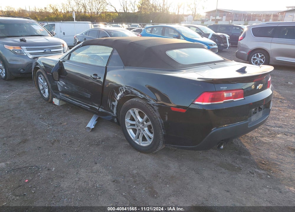 2015 CHEVROLET CAMARO 1LT VIN: 2G1FD3D3XF9276973