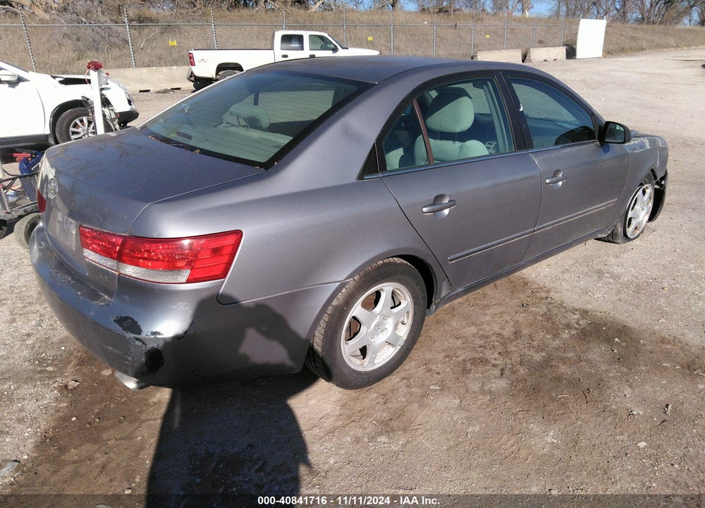 2006 HYUNDAI SONATA GLS V6/LX V6 VIN: 5NPEU46F66H070823