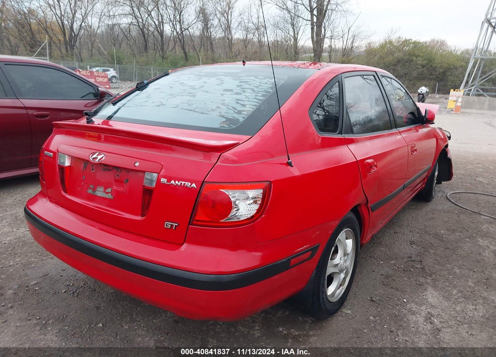 2005 HYUNDAI ELANTRA GLS/GT VIN: KMHDN56D65U132749