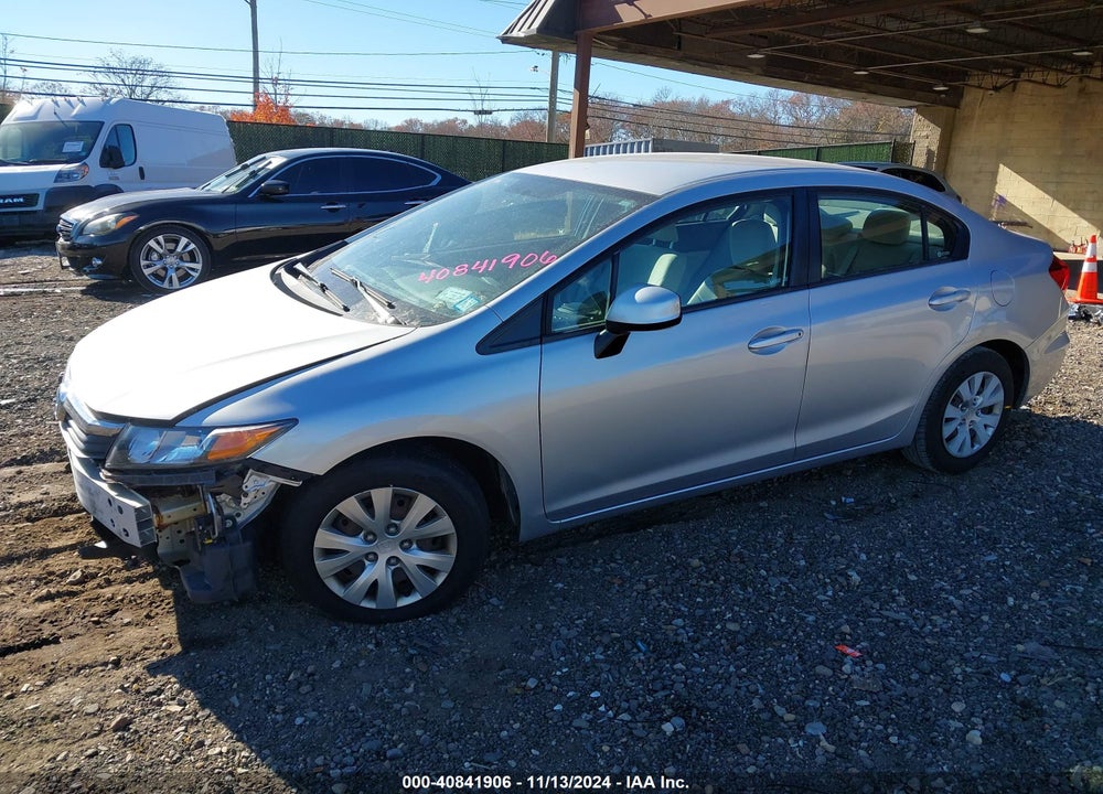 2012 HONDA CIVIC LX VIN: 19XFB2F54CE341318