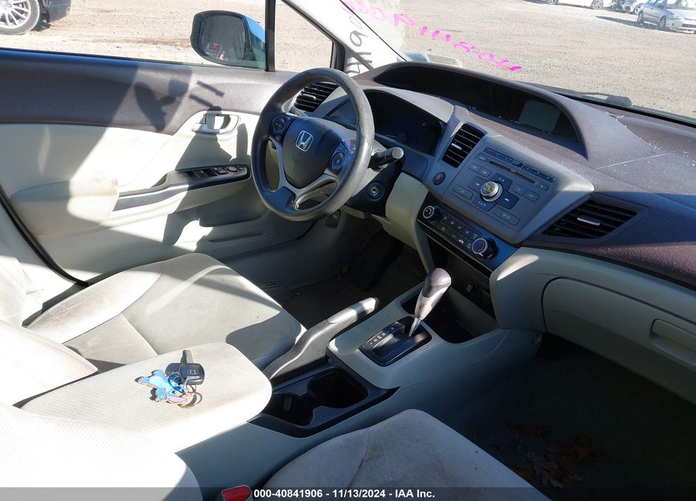 2012 HONDA CIVIC LX VIN: 19XFB2F54CE341318