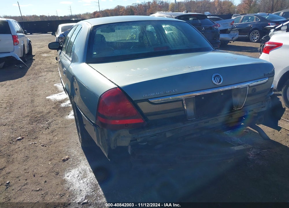 2006 MERCURY GRAND MARQUIS LS VIN: 2MEFM75V96X634802