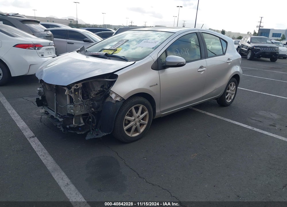 2012 TOYOTA PRIUS C FOUR VIN: JTDKDTB37C1012943