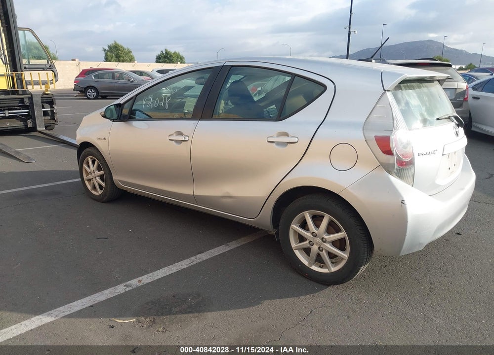 2012 TOYOTA PRIUS C FOUR VIN: JTDKDTB37C1012943