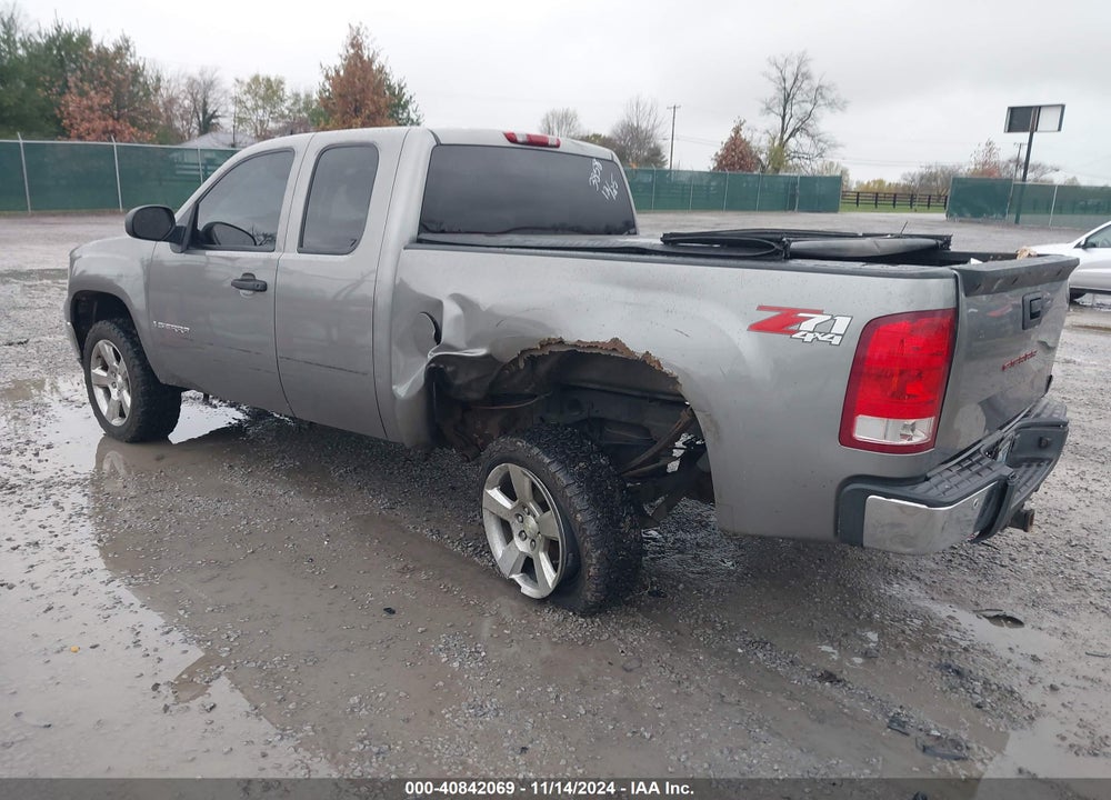 2007 GMC SIERRA 1500 SLE1 VIN: 2GTEK19JX71573858
