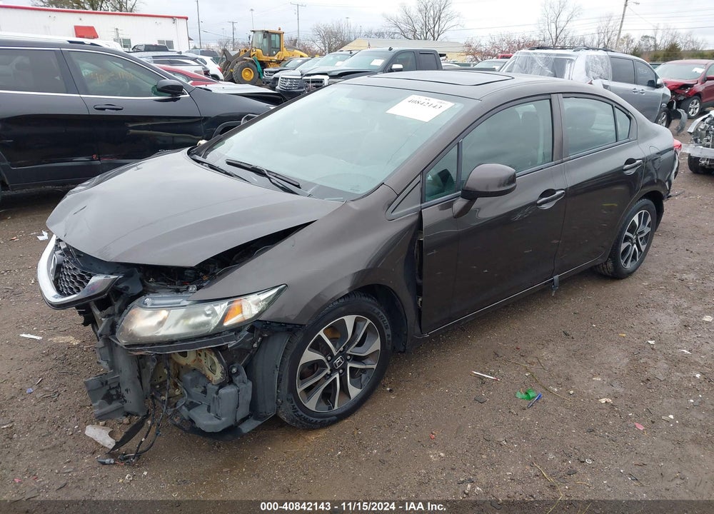 2013 HONDA CIVIC EX-L VIN: 2HGFB2F91DH500239