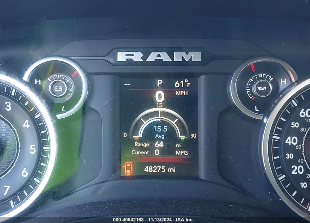 2021 RAM 1500 BIG HORN 4X4 6'4 BOX VIN: 1C6SRFBT9MN599828