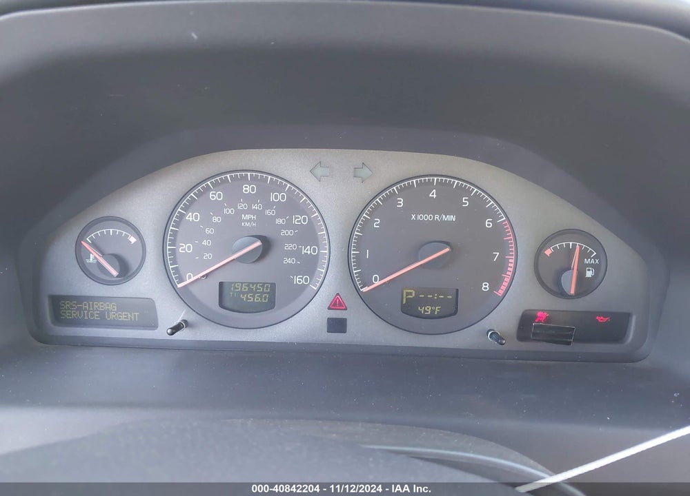 2002 VOLVO S60 2.4 VIN: YV1RS61R322111418