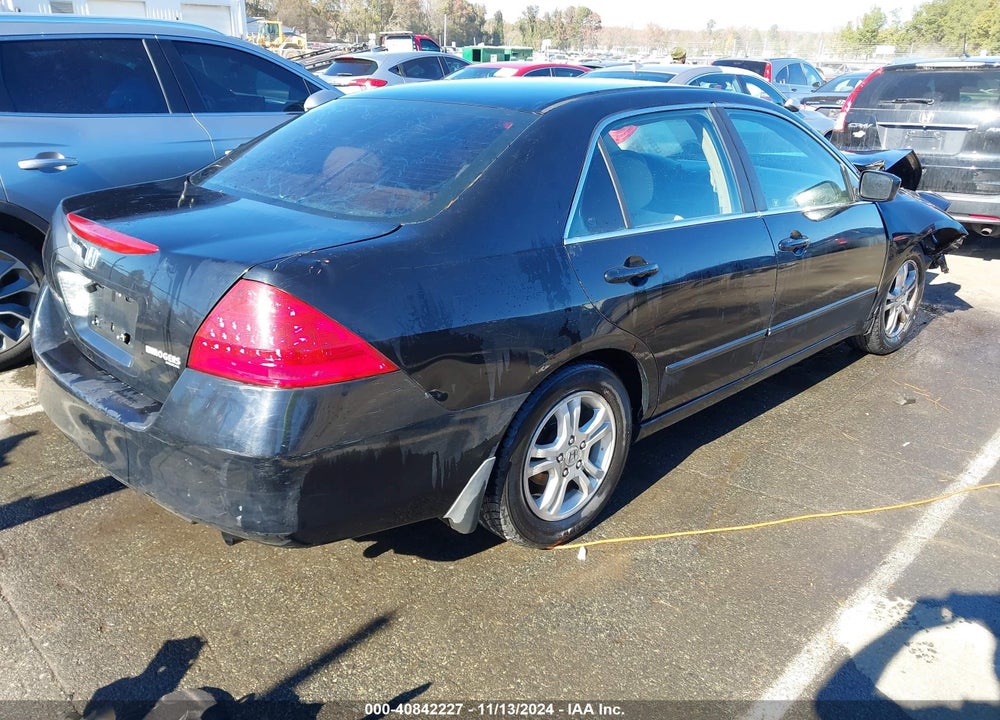 2007 HONDA ACCORD 2.4 EX VIN: 1HGCM56717A001926