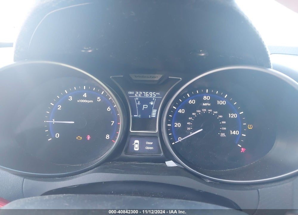2013 HYUNDAI VELOSTER TURBO W/BLUE VIN: KMHTC6AE2DU136058