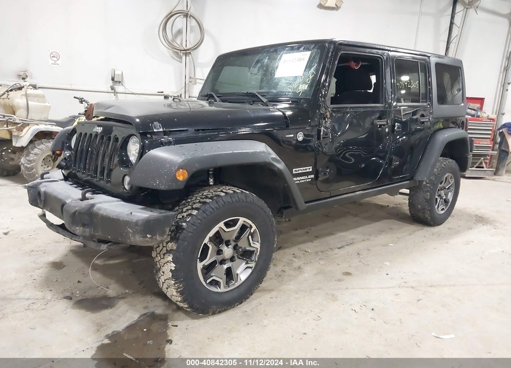 2017 JEEP WRANGLER UNLIMITED SPORT 4X4 VIN: 1C4BJWDGXHL602348