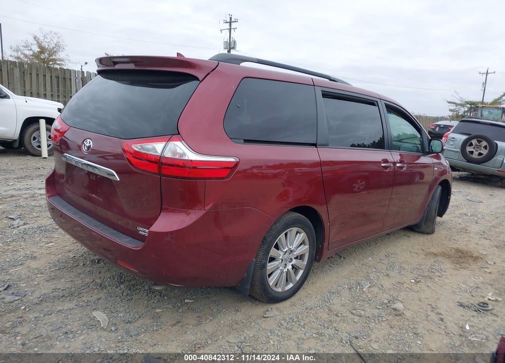 2017 TOYOTA SIENNA LIMITED PREMIUM 7 PASSENGER VIN: 5TDDZ3DCXHS183400
