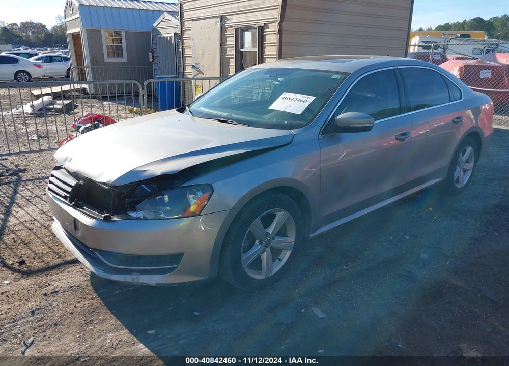 2013 VOLKSWAGEN PASSAT 2.0L TDI SE VIN: 1VWBN7A35DC054441