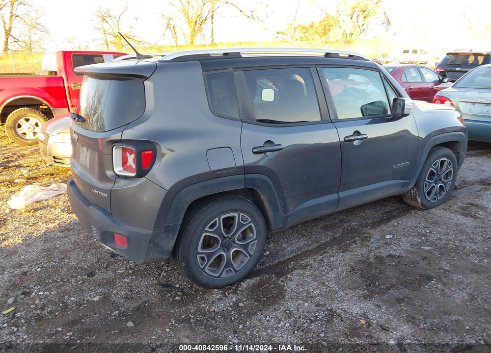 2016 JEEP RENEGADE LIMITED VIN: ZACCJADT1GPC64949