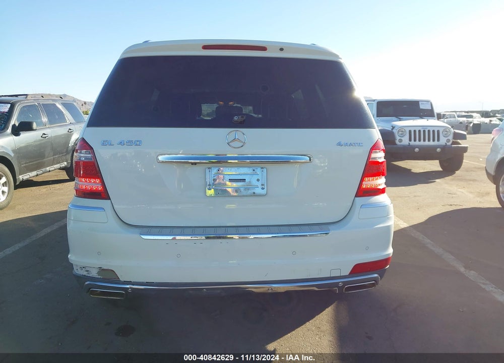 2012 MERCEDES-BENZ GL 450 4MATIC VIN: 4JGBF7BE0CA786708