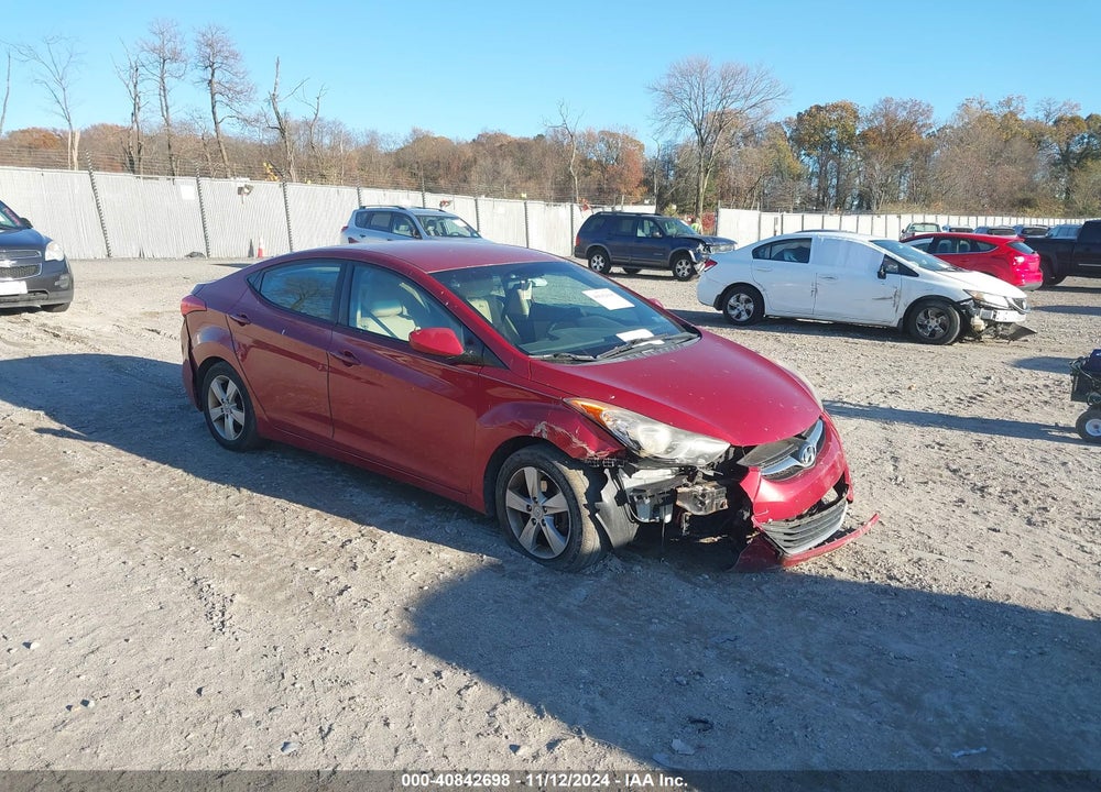 2013 HYUNDAI ELANTRA GLS VIN: KMHDH4AE6DU498467