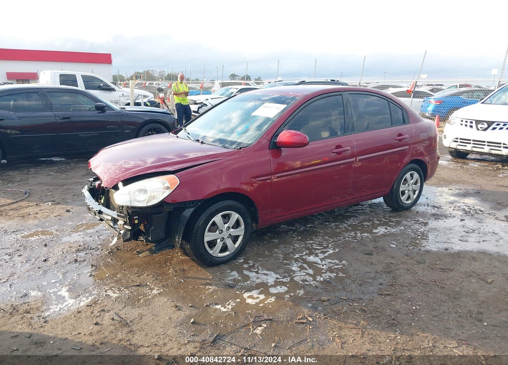 2009 HYUNDAI ACCENT GLS VIN: KMHCN46C89U290478